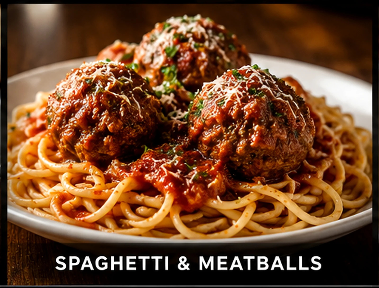Spaghetti and meatballs